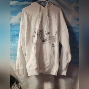 1400 Mens Hoodie Sweatshirt Skeleton Til Death Do‎ Us Part Size XL